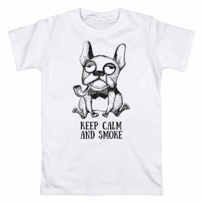 Футболка мужская Стильный пес