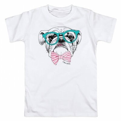 Футболка для парня Милый бульдог