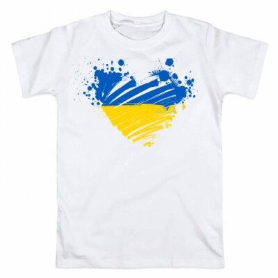 Футболка женская Украина в сердце