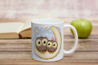 Чашка с совушками