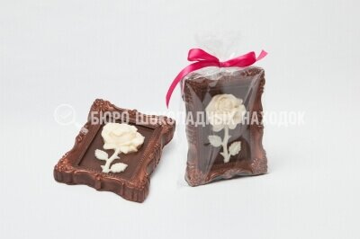 Шоколадный барельеф «Роза»