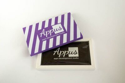 Шоколадная открытка (шелкотрафорет)