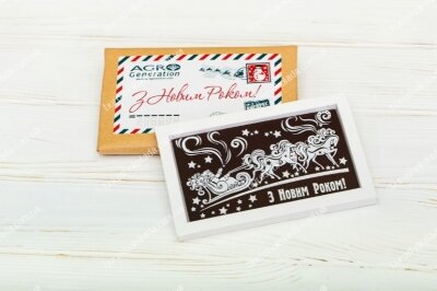 Шоколадная открытка - телеграмма