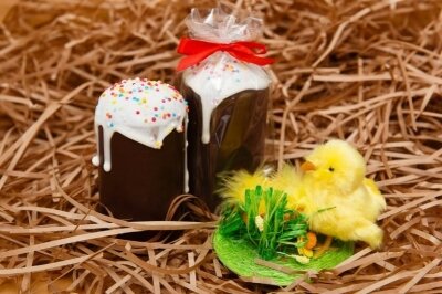 Пасхальный кулич из шоколада